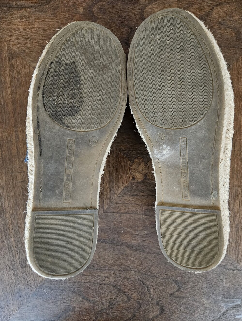 Tommy Hilfiger Women's Blue White Striped Espadrille Flats Slip On Shoes 7.5 M - Picture 11 of 14